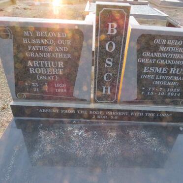 BOSCH Arthur Robert 1929-1998 &amp; Esmé Ruth LINDEMANN 1929-2014