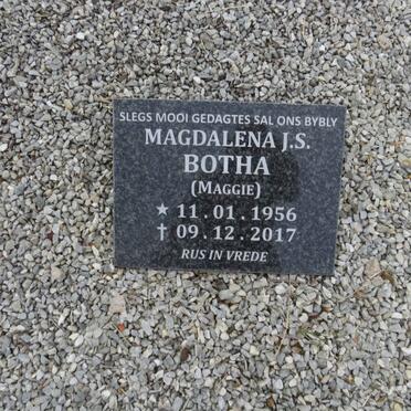 BOTHA Magdalena J.S. 1956-2017