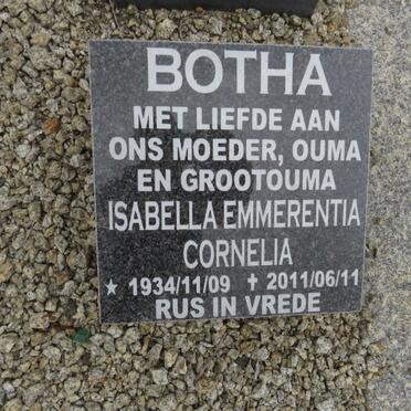 BOTHA Isabella Emmerentia Cornelia 1934-2011