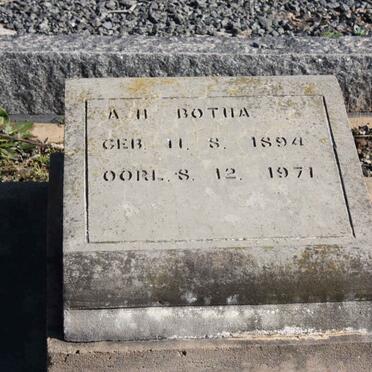 BOTHA A.H. 1894-1971