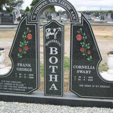 BOTHA Frank George 1909-1999 &amp; Cornelia Swart 1915-2001