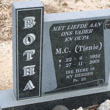 BOTHA M.C. 1932-2001