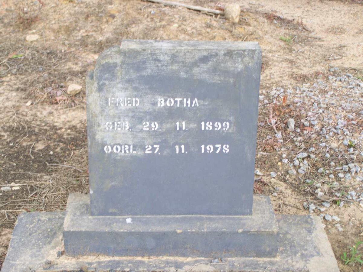 BOTHA Fred 1899-1978