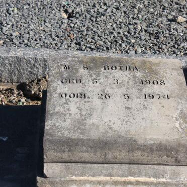 BOTHA M.S. 1908-1974
