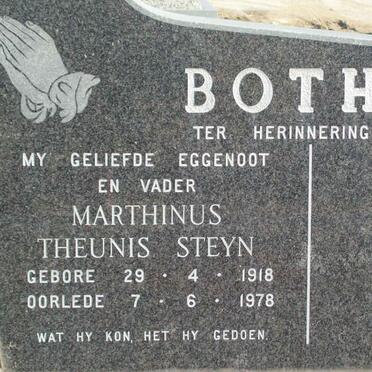BOTHA Marthinus Theunis Steyn 1918-1978 & Margaretha Maria 1927-2020 _1