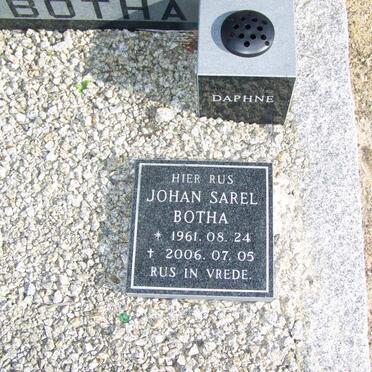 BOTHA Johan Sarel 1961-2006