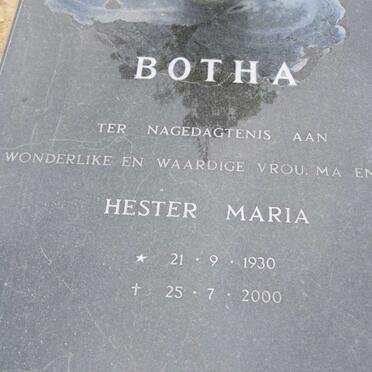 BOTHA Hester Maria 1930-2000