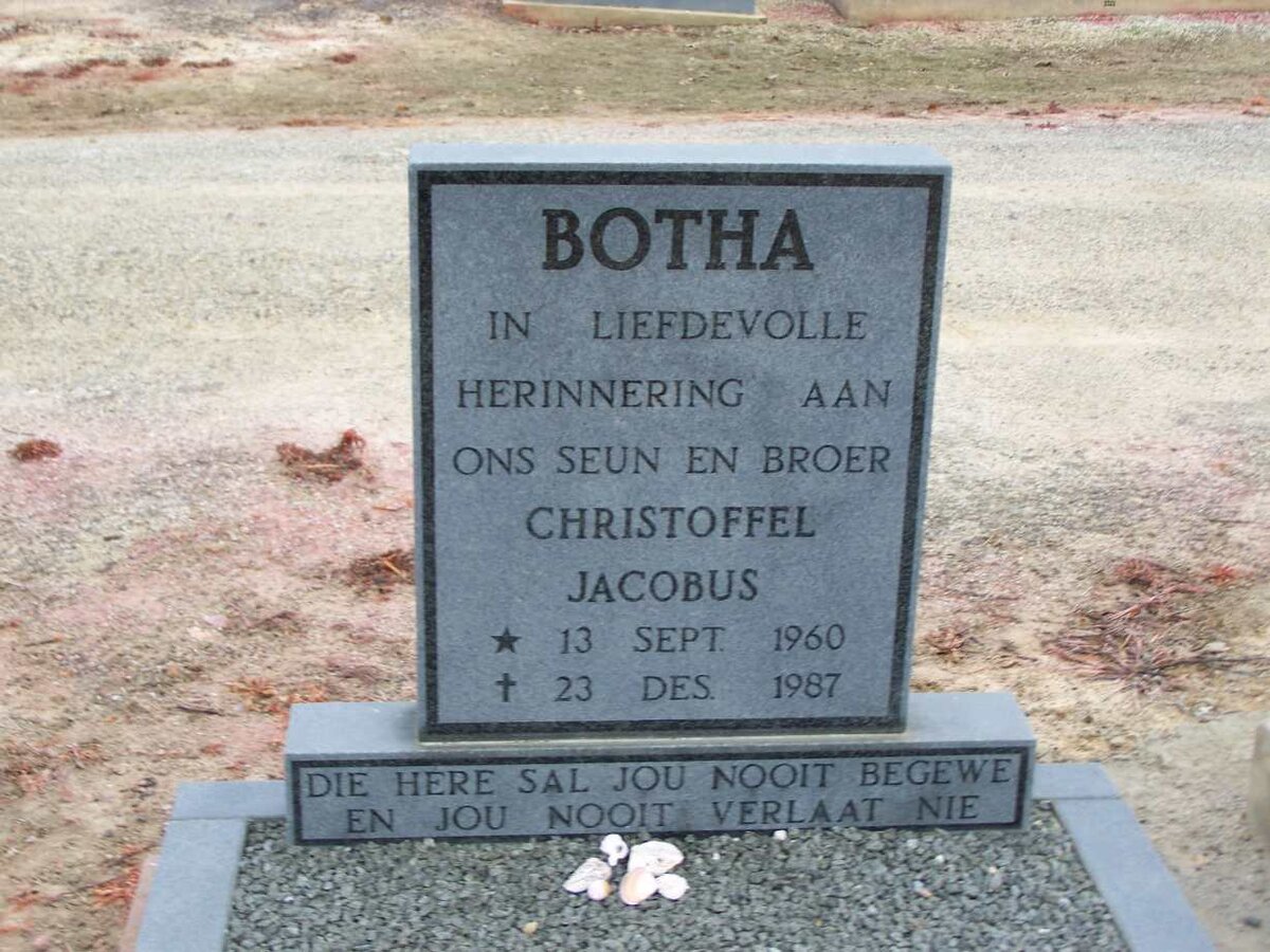 BOTHA Christoffel Jacobus 1960-1987