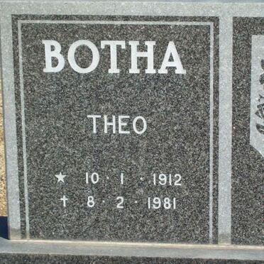 BOTHA Theo 1912-1981
