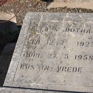 BOTHA Ella S. 1923-1958