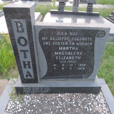 BOTHA Martha Magdalena Elizabeth 1908-1979