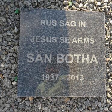 BOTHA San 1937-2013