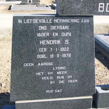 BOTHA Hendrik S. 1922-1978 &amp; Anna Salomina Catherina 1902-1977 _1
