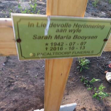 BOOYSEN Sarah Maria 1942-2016