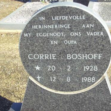 BOSHOFF Corrie 1928-1988