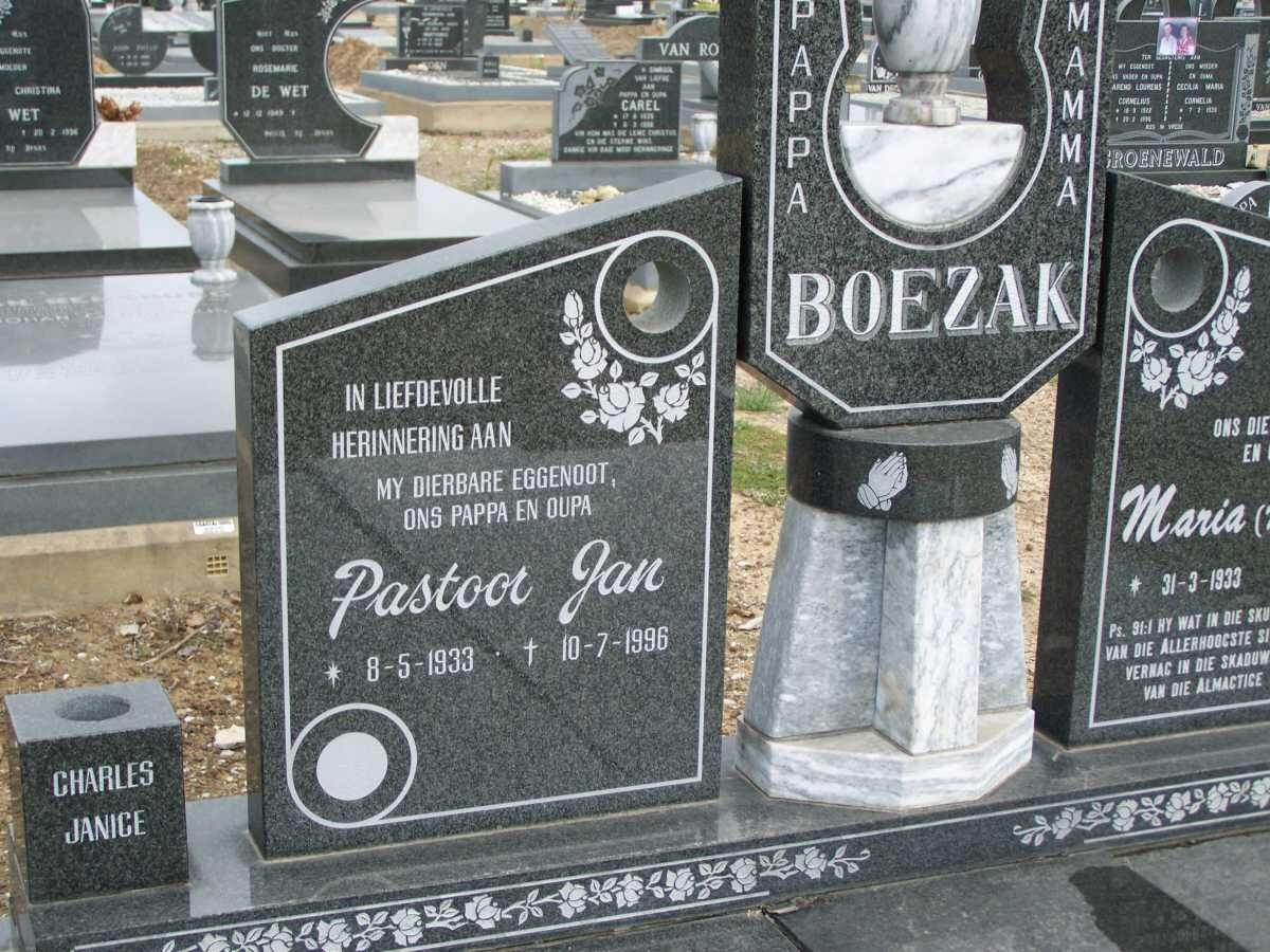 BOEZAK Pastoor Jan 1933-1996 &amp; Maria 1933-2004 _2