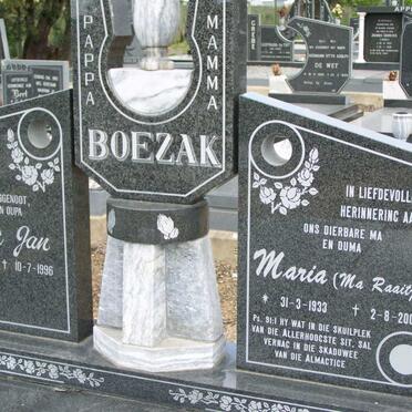BOEZAK Pastoor Jan 1933-1996 &amp; Maria 1933-2004 _1
