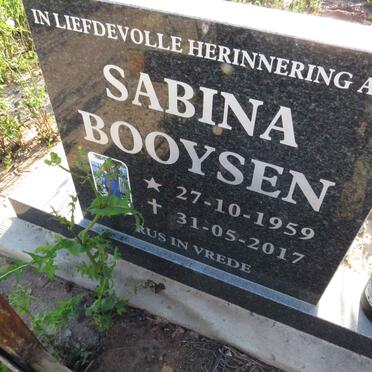 BOOYSEN Sabina 1959-2017