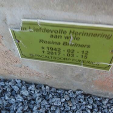 BRUINERS Rosina 1942-2017