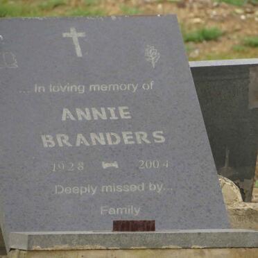 BRANDERS Annie 1928-2004