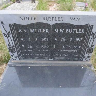 BUTLER A.V. 1917-1989 &amp; M.W. 1917-2017