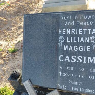 CASSIM Henrietta Lilian Maggie 1956-2020