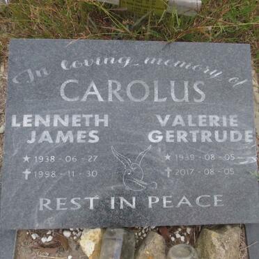 CAROLUS Lenneth James 1938-1998 &amp; Valerie Gertrude 1939-2017