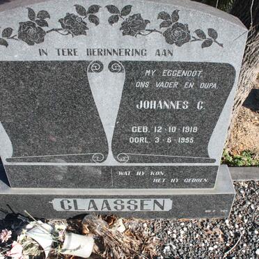 CLAASSEN Johannes C. 1918-1955
