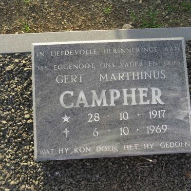 CAMPHER Gert Marthinus 1917-1969