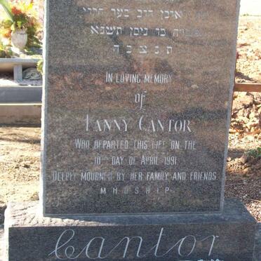 CANTOR Fanny -1991