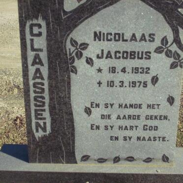 CLAASSEN Nicolaas Jacobus 1932-1975