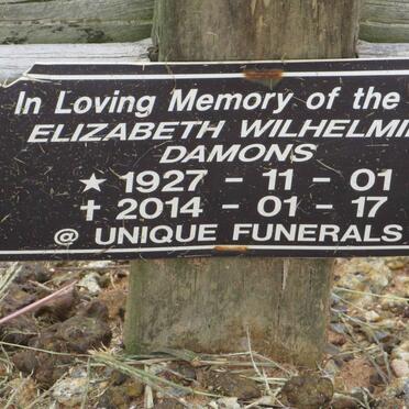 DAMONS Elizabeth Wilhelmina 1927-2014