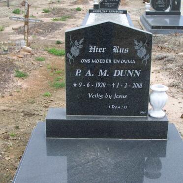 DUNN P.A.M. 1920-2001