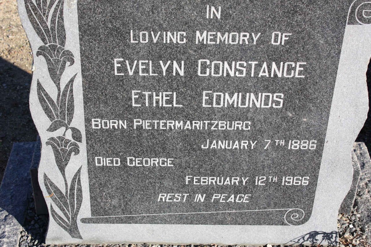 EDMUNDS Evelyn Constance Ethel 1886-1966