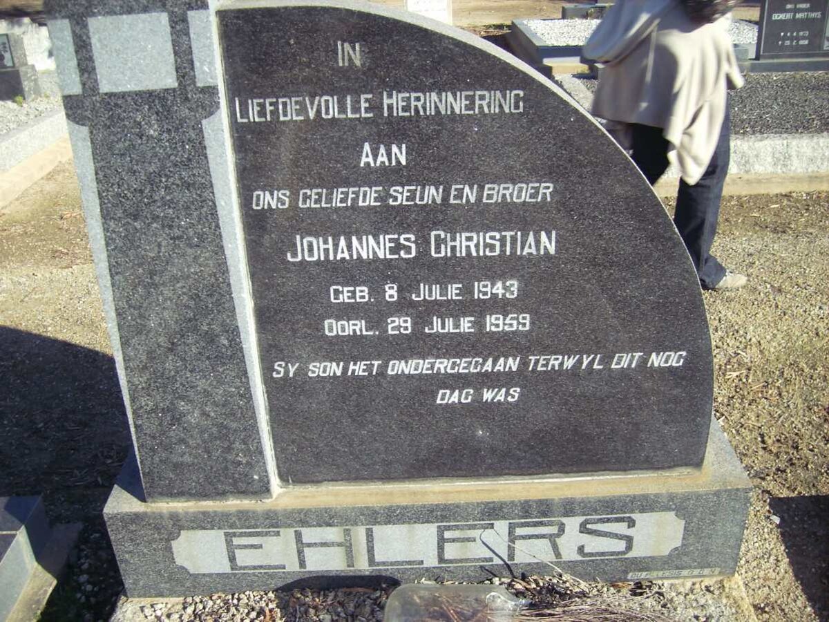 EHLERS Johannes Christian 1943-1959