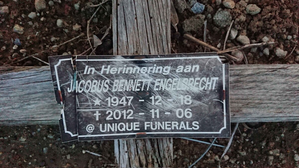ENGELBRECHT Jacobus Bennett 1947-2012