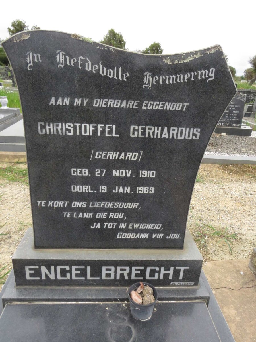 ENGELBRECHT Christoffel Gerhardus 1910-1969