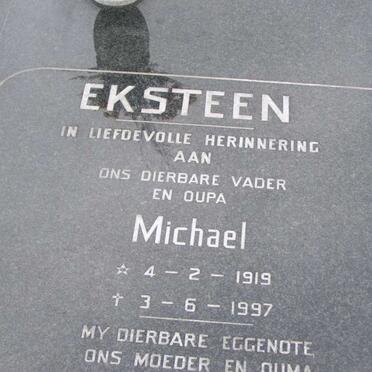 EKSTEEN Michael 1919-1997 &amp; Johanna Sussana 1920-1994