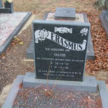 ERASMUS Valerie 1937-1988