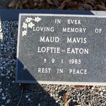 EATON Maud Mavis, LOFTIE -1983