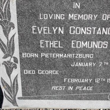 EDMUNDS Evelyn Constance Ethel 1886-1966