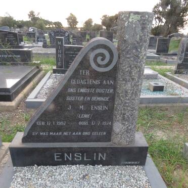 ENSLIN J.M. 1957-1974