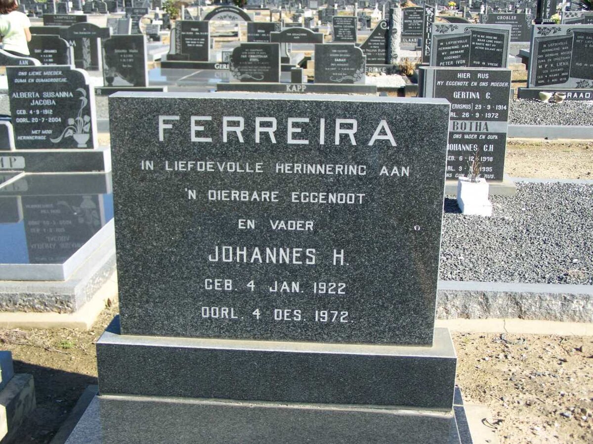 FERREIRA Johannes H. 1922-1972