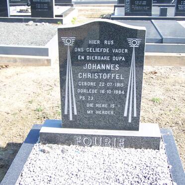 FOURIE Johannes Christoffel 1915-1984
