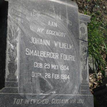 FOURIE Johann Wilhelm Smalberger 1904-1964