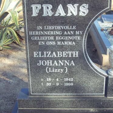 FRANS Elizabeth Johanna 1942-1998