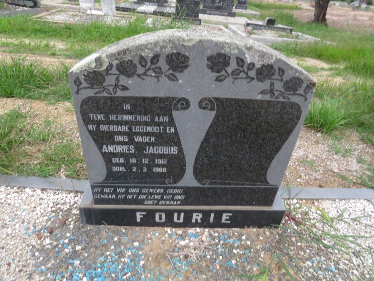 FOURIE Andries Jacobus 1912-1968