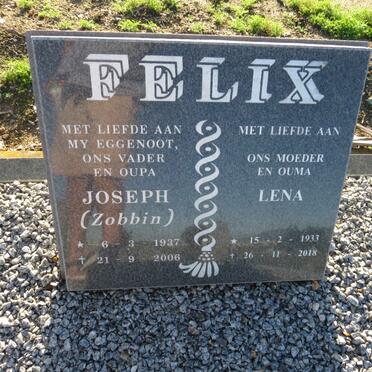 FELIX Joseph 1937-2006 & Lena 1933-2018