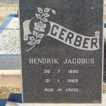 GERBER Hendrik Jacobus 1890-1969