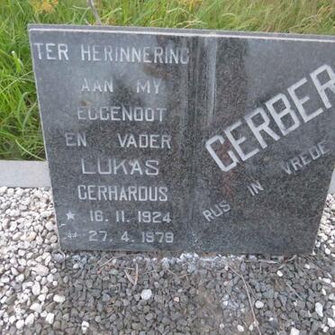 GERBER Lukas Gerhardus 1924-1979
